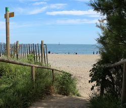 accès plage Camping Les Amandiers