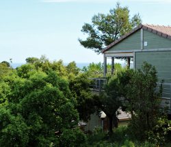hebergement chalet Camping Les Amandiers